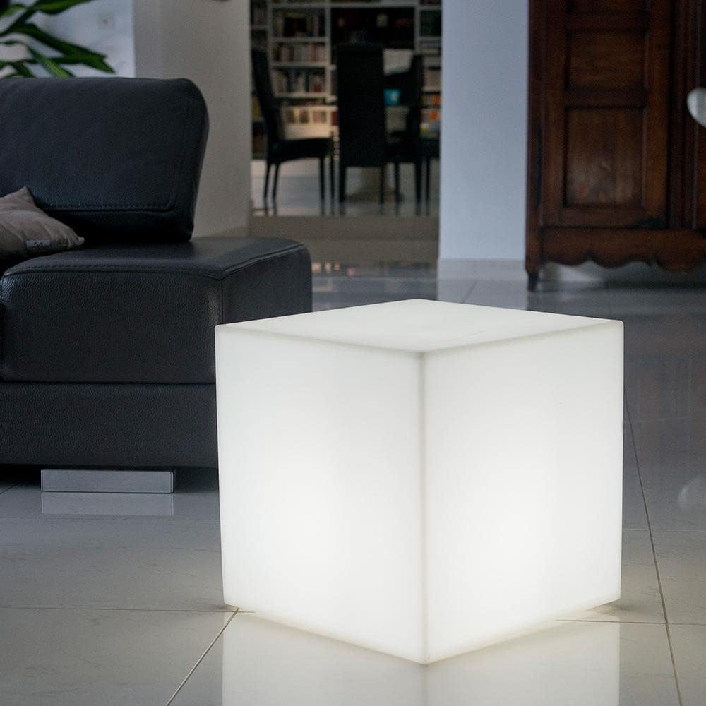 Cube lumineux tabouret filaire pour extérieur LED