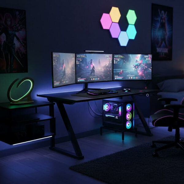 Lampe led décoratif modèle L'infini connectée couverture